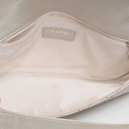 Chanel Caviar Quilted CC Shoulder Bag Pearl 5 of 7