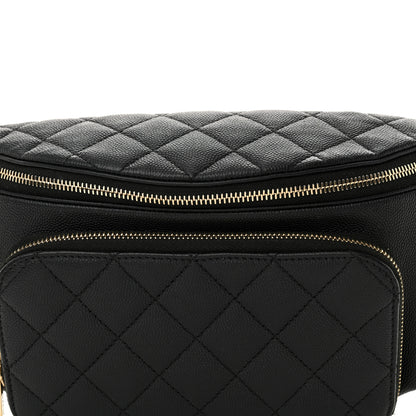 Chanel Caviar Quilted Business Affinity Waist Belt Bag Black 8 of 11