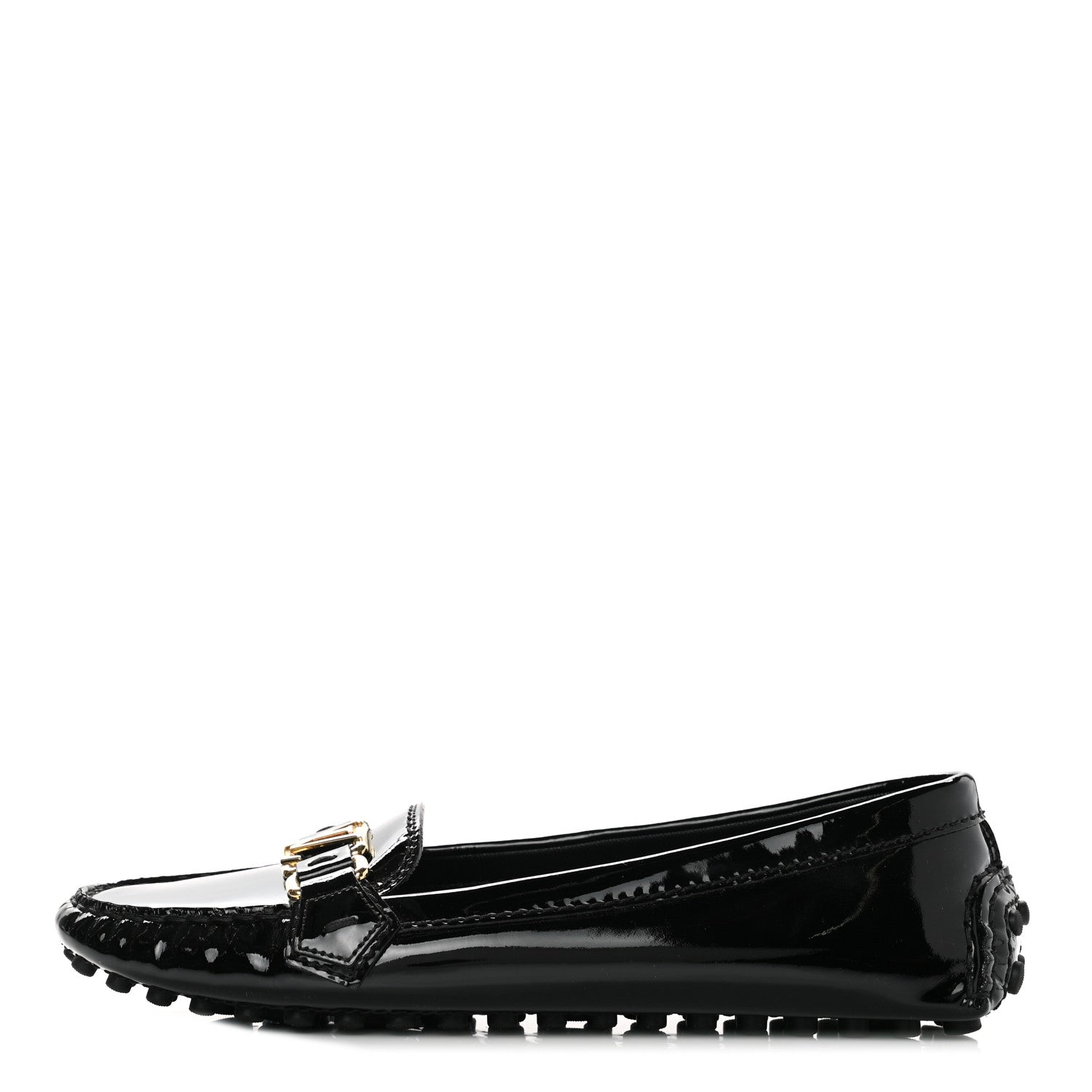 Louis Vuitton Patent Calfskin Oxford Loafers 38 Black 1 of 7