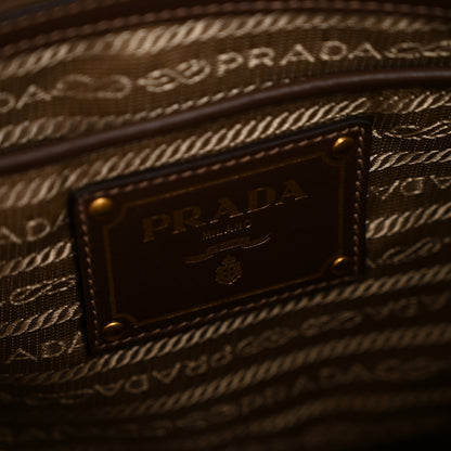 Prada Jacquard Logo Tote Corda Bruciato 6 of 13