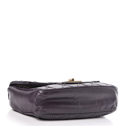 Chanel Calfskin Diamond Debossed Medium Cosmos Flap Purple 4 of 11