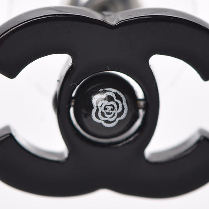 Chanel Resin CC Mademoiselle Earrings Black 5 of 6