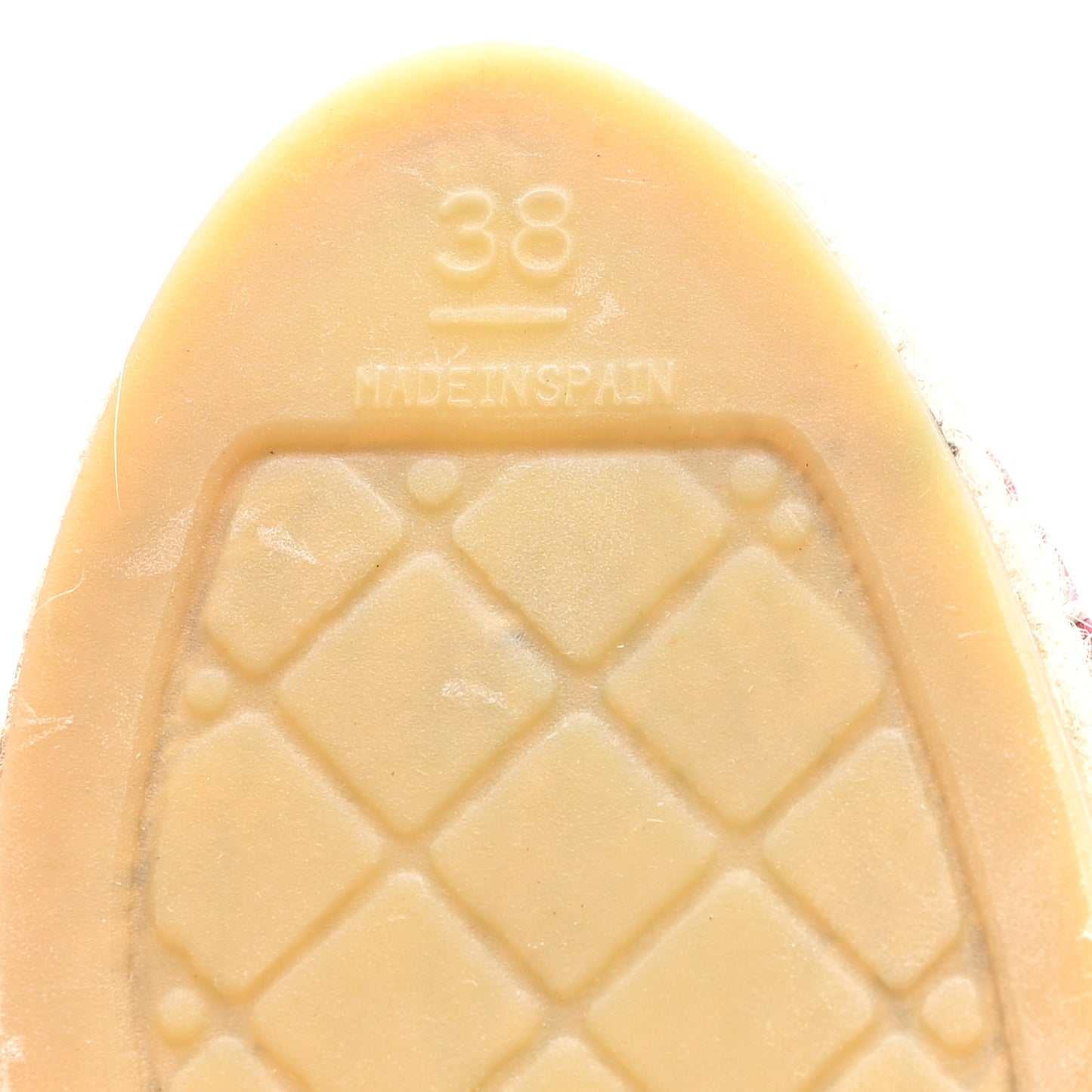 Lambskin CC Espadrilles 38 Red