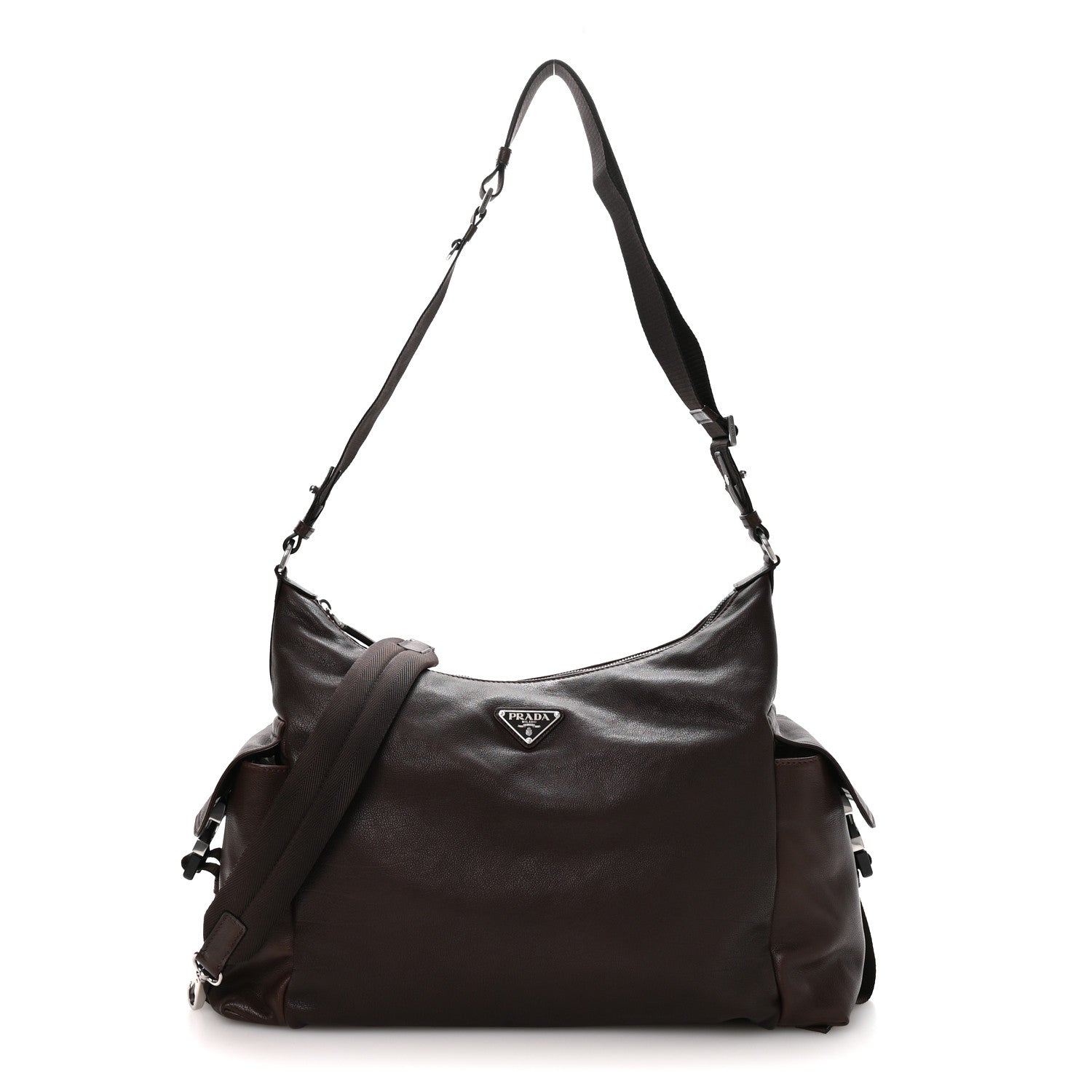 Prada Nappa Explore Shoulder Bag Coffee 1 of 9