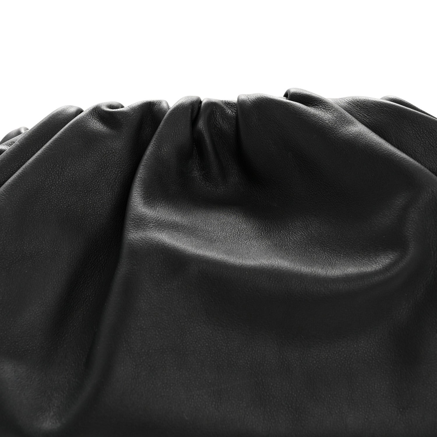 Bottega Veneta Smooth Butter Calf The Pouch Oversized Clutch Black