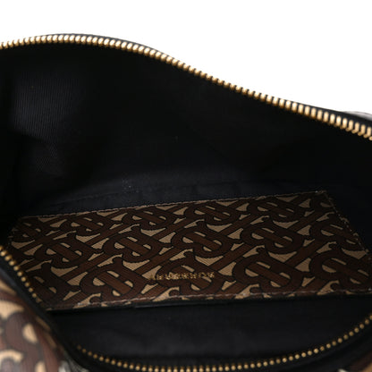 Burberry E-Canvas Monogram Stripe Medium Sonny Bum Bag Bridle Brown 9 of 17
