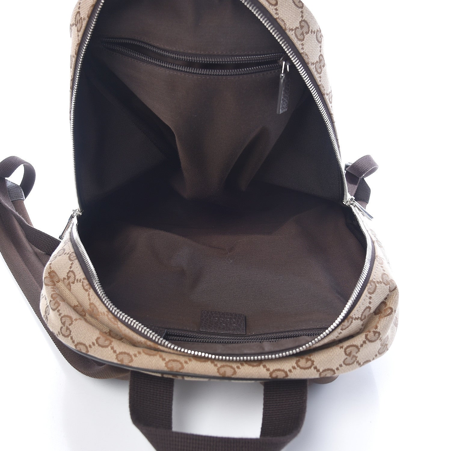Gucci Monogram Travel Backpack Dark Brown 5 of 10