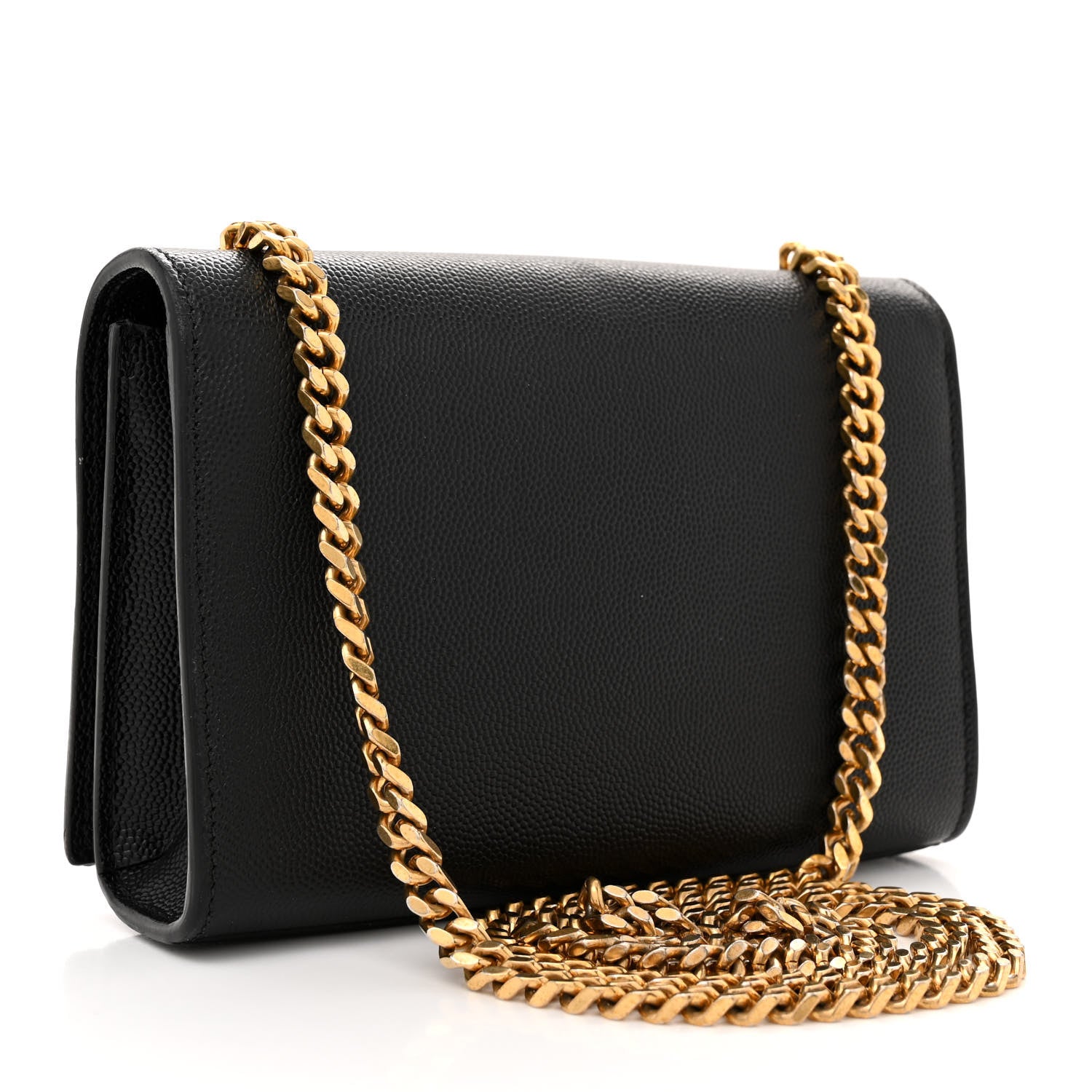 Saint Laurent Grain De Poudre Small Monogram Kate Satchel Black 2 of 11