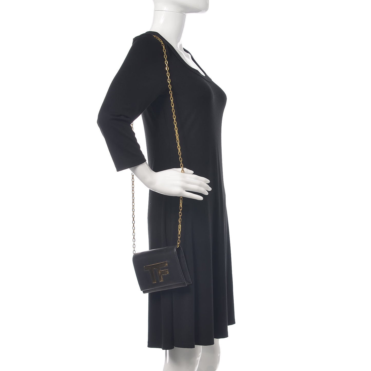 Calfskin Icon Disco Bag Black