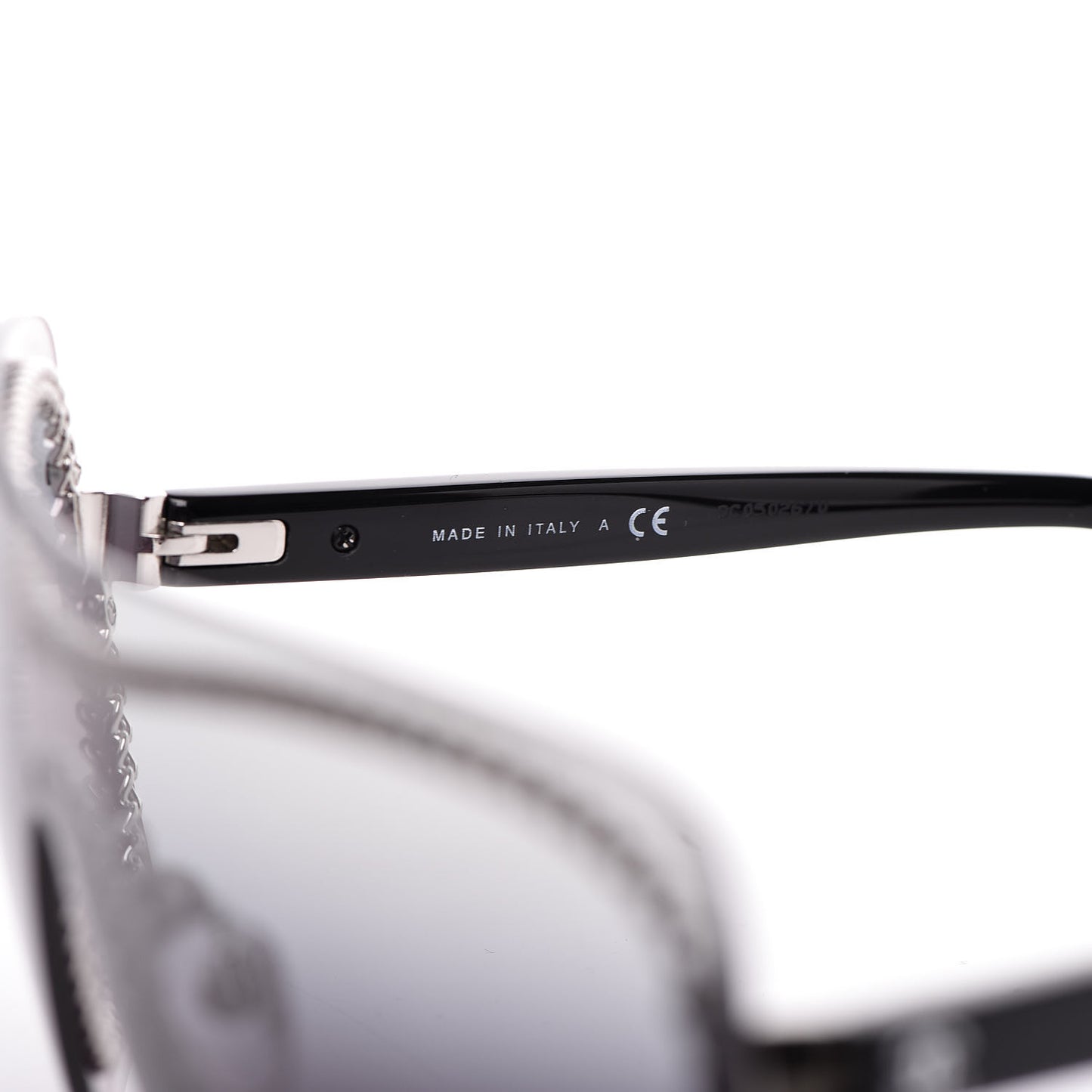 Rimless Shield Sunglasses 4243 Gradient Gray Black
