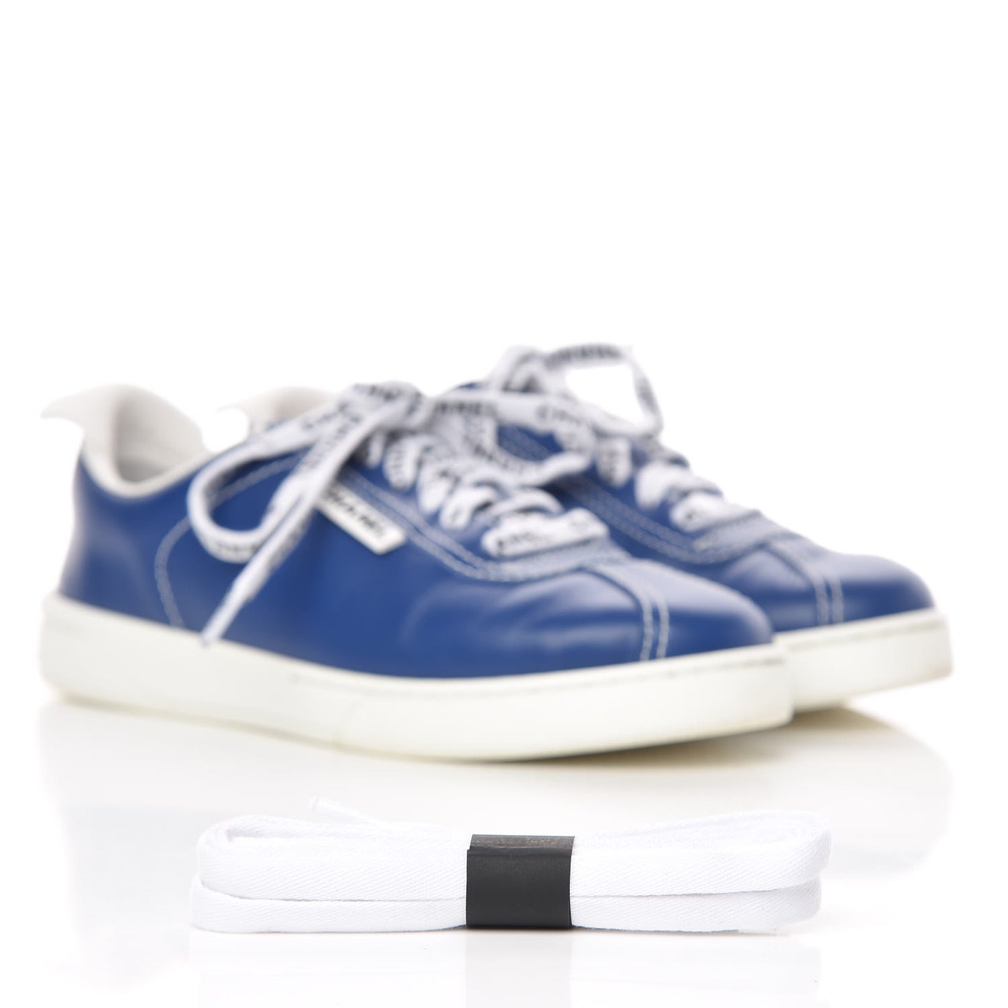Calfskin Mens CC Sneakers 36 Royal Blue
