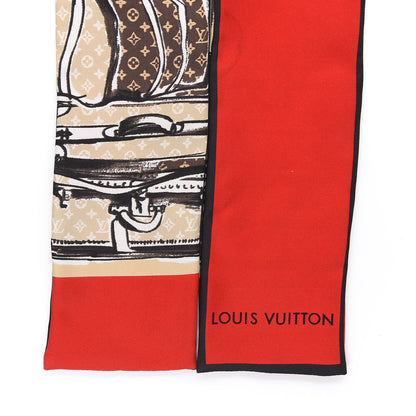 Louis Vuitton Silk Monogram Trunks Bandeau Brown 3 of 7