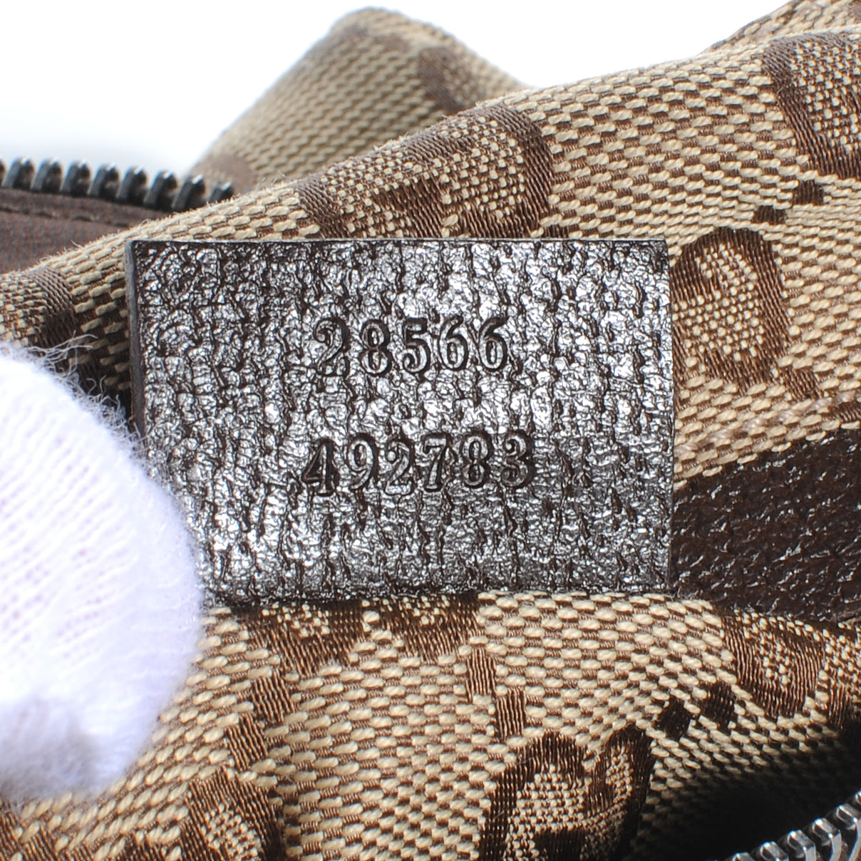 GG Monogram Web Double Pocket Belt Bag Ebony