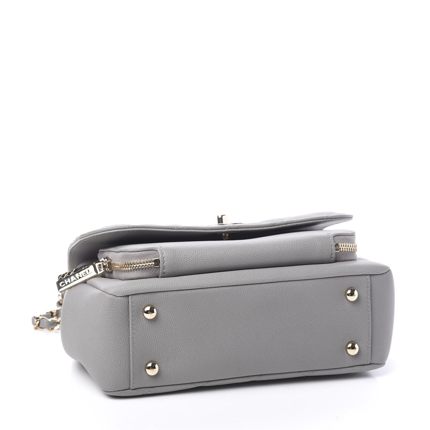 Chanel Caviar Quilted Medium Business Affinity Flap Grey 3 of 10