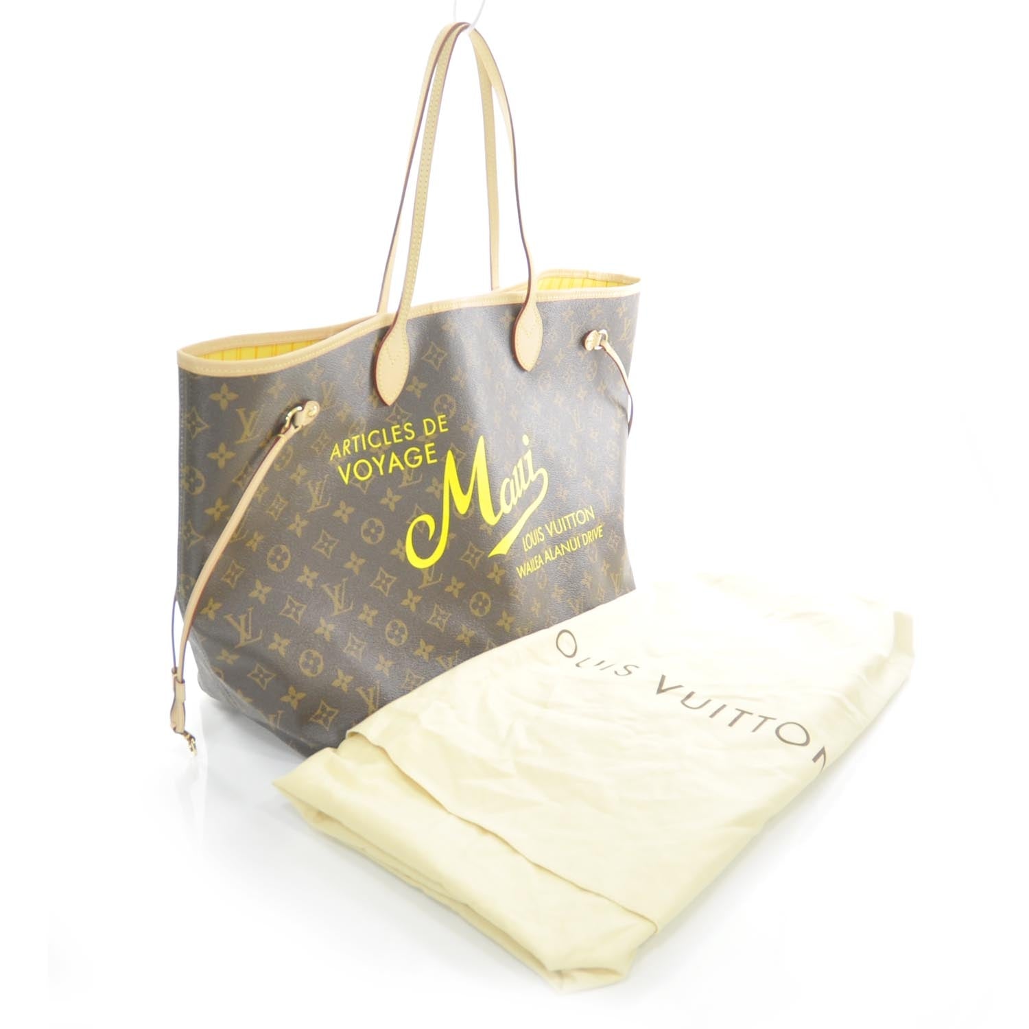 Louis Vuitton Monogram Maui Neverfull GM 3 of 9