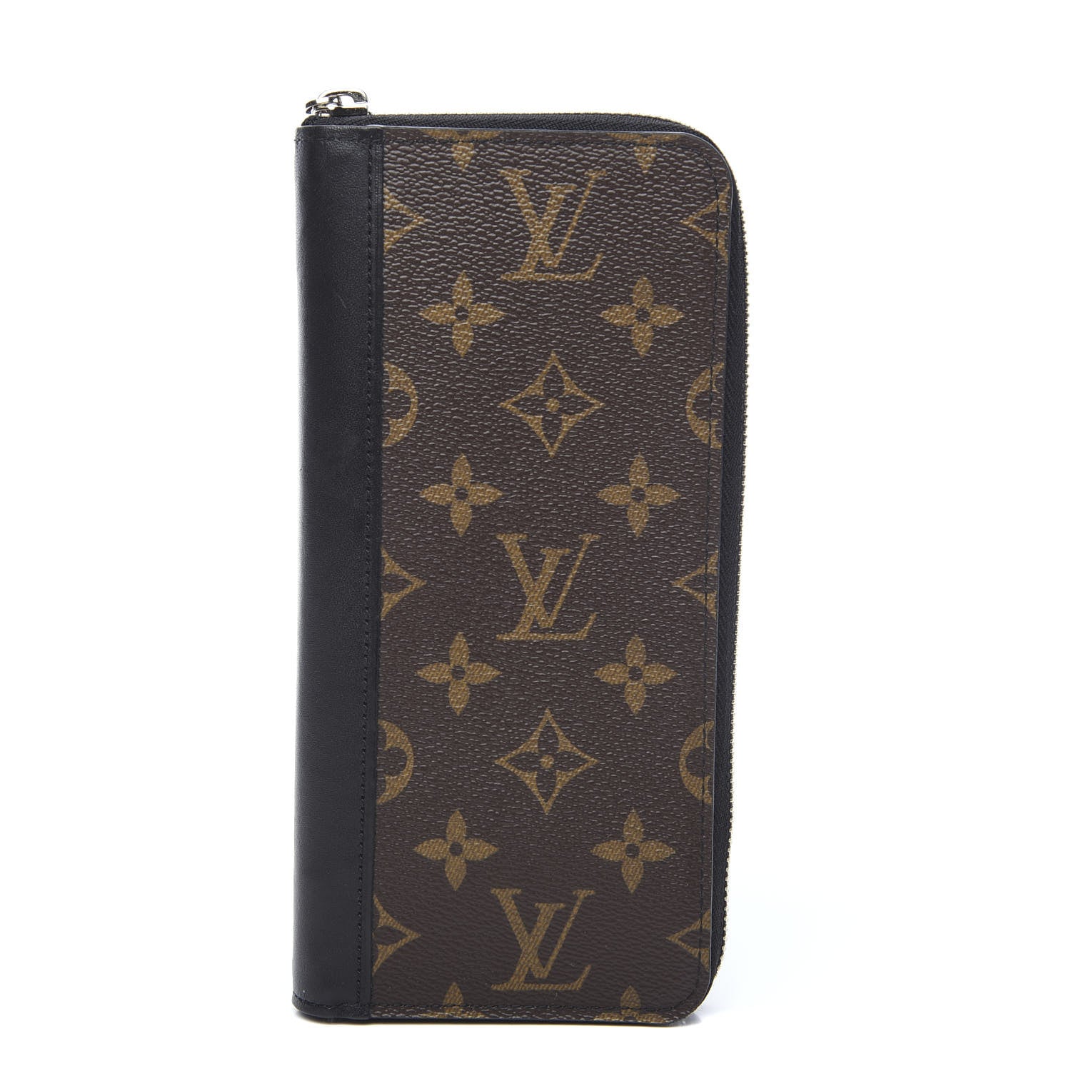 Louis Vuitton Monogram Macassar Vertical Zippy Wallet 1 of 6