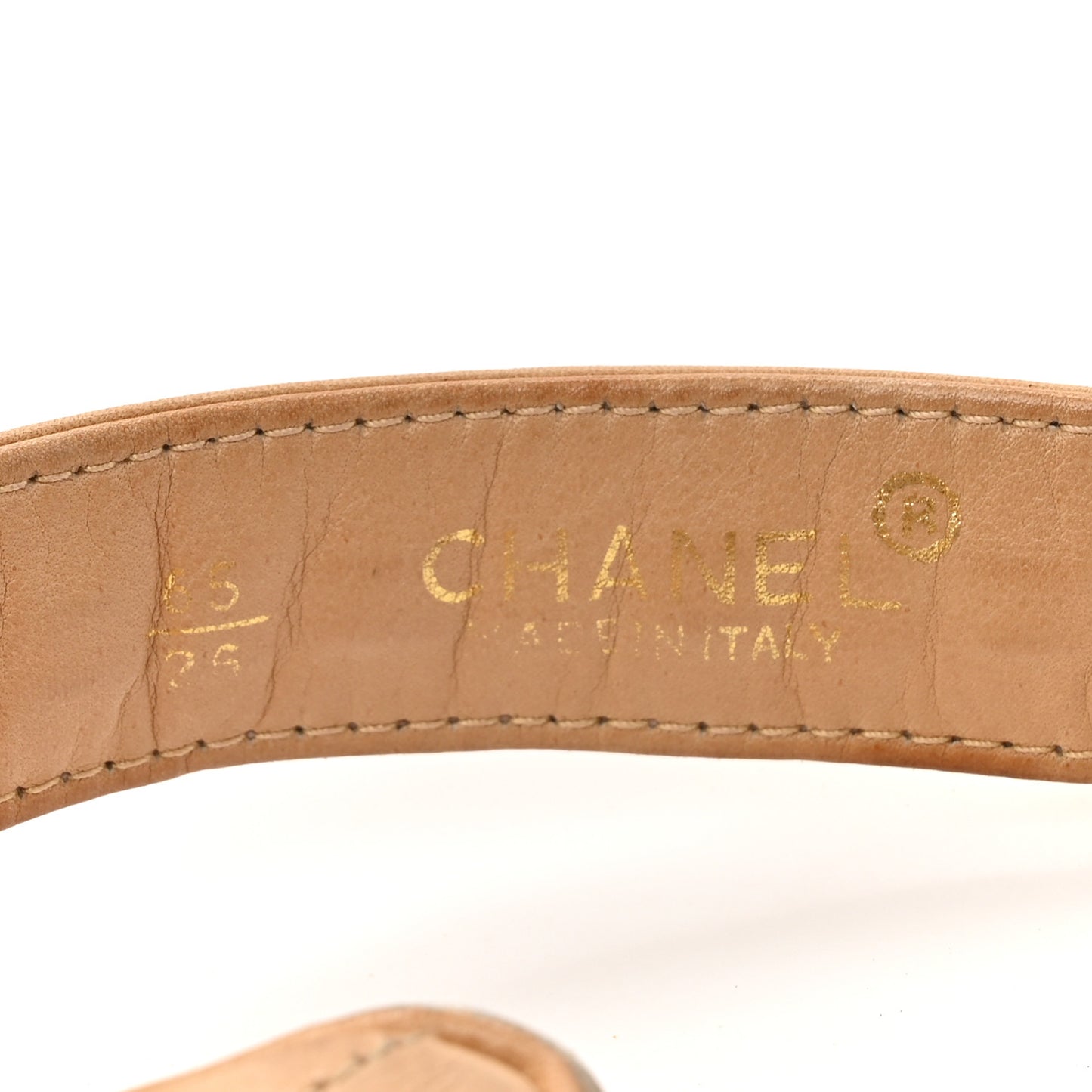 Lambskin Quilted Flap Waist Belt Bag 65 26 Beige