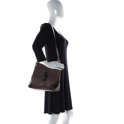 Louis Vuitton Damier Ebene Odeon MM Black 2 of 9