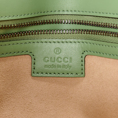 Gucci Calfskin Matelasse Small GG Marmont Shoulder Bag Salamander Green 7 of 11