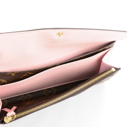 Louis Vuitton Monogram Emilie Wallet Rose Ballerine 6 of 8