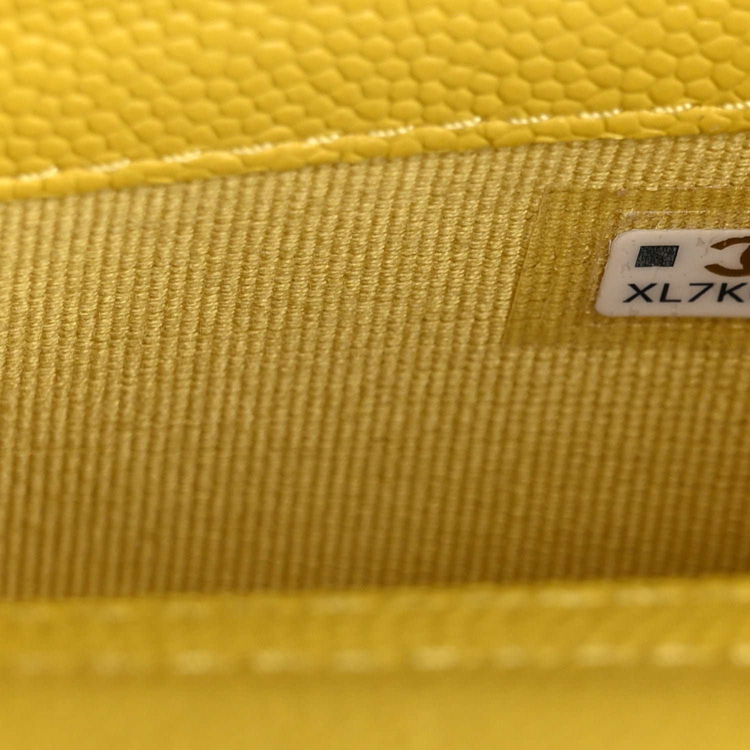 Chanel Lambskin Quilted Flap Phone Holder With Chain Yellow 7 of 10