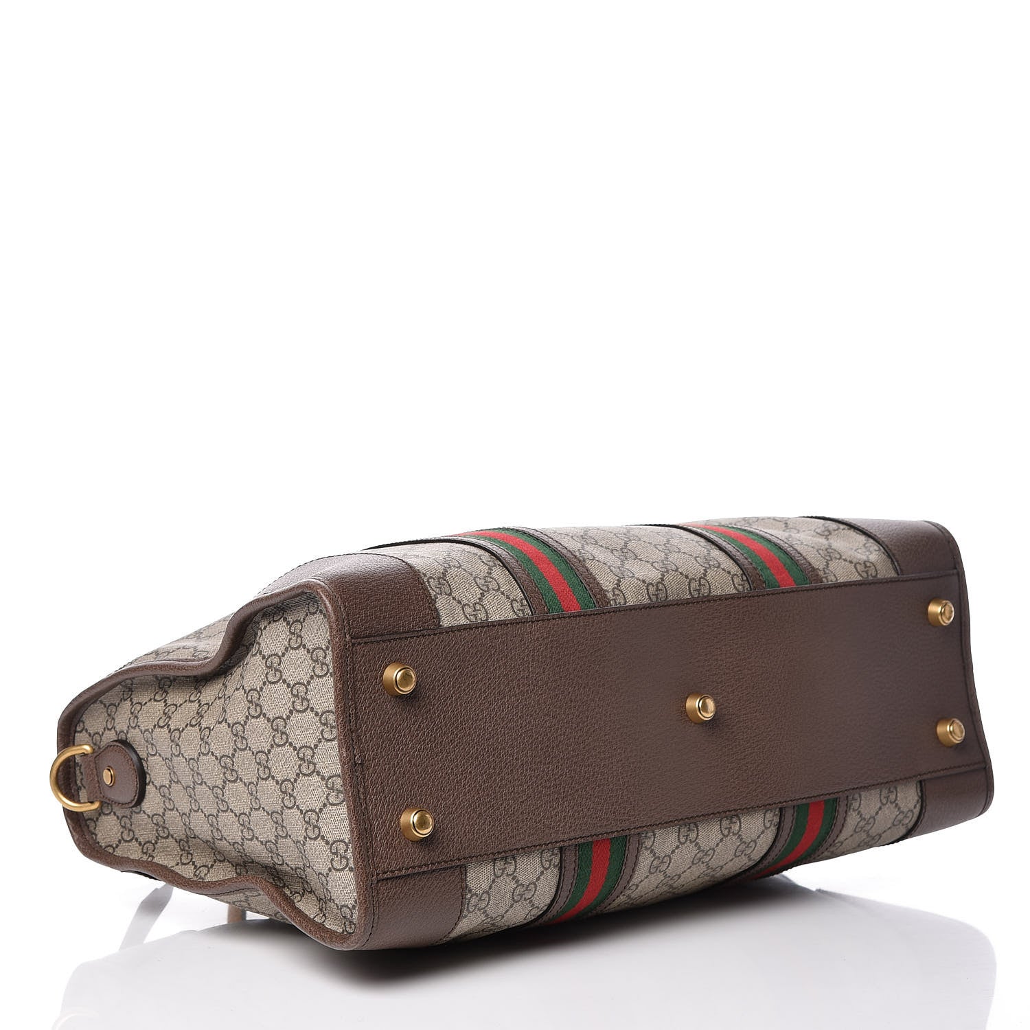 Gucci Soft GG Supreme Monogram Web Neo Vintage Duffle Bag Beige New Acero Crop 4 of 9
