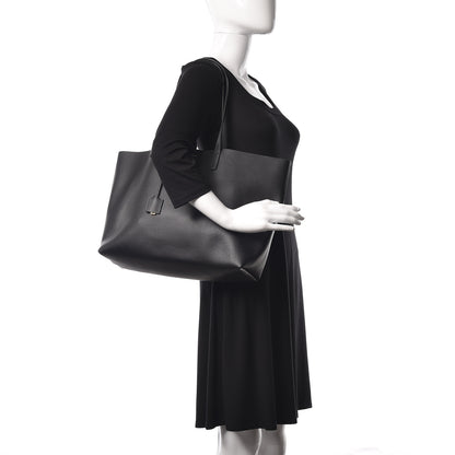 Saint Laurent Calfskin Large Shopping Tote Black 2 of 11
