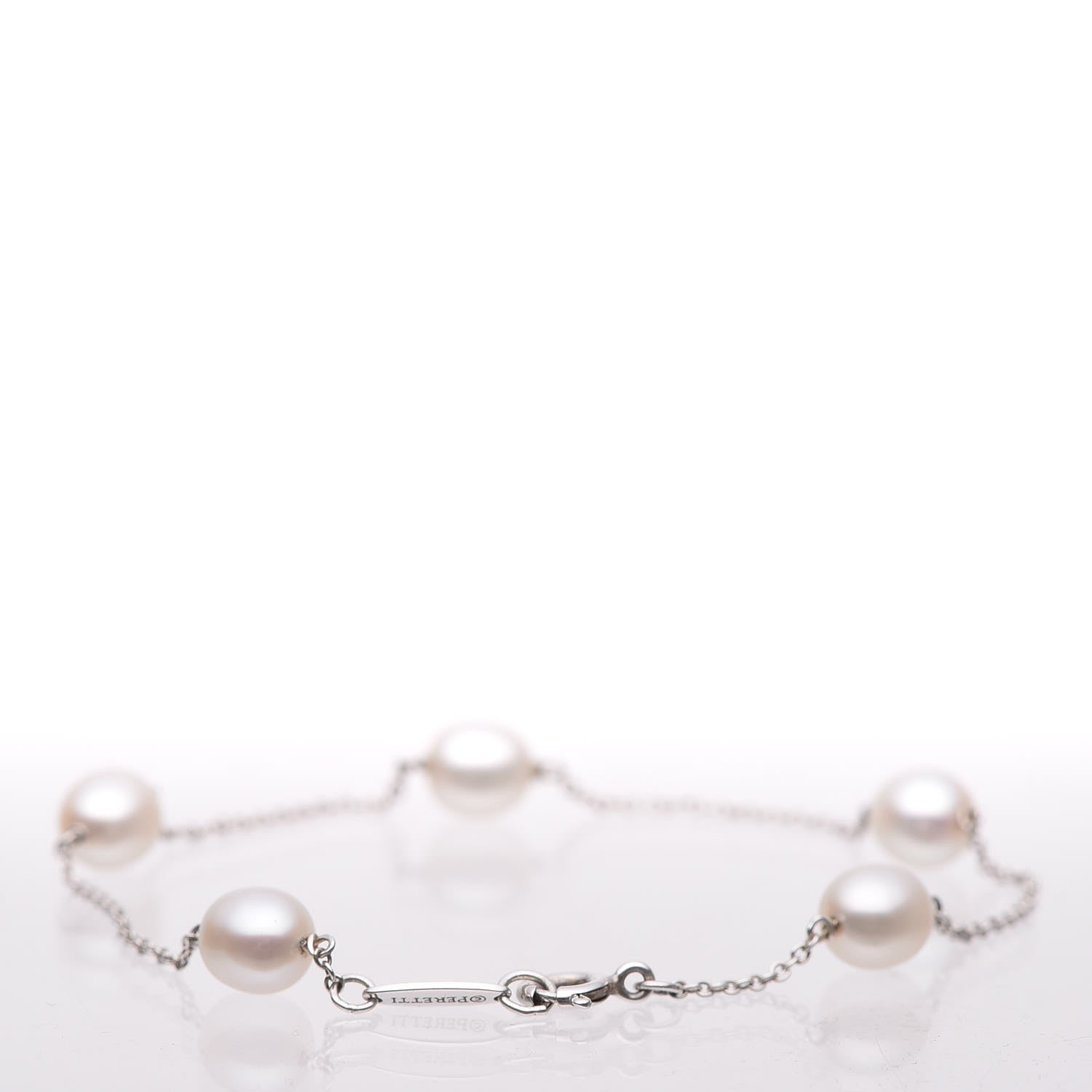 Tiffany Sterling Silver 6-7mm Freshwater Pearls By The Yard Bracelet 5 of 6