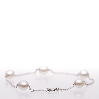 Tiffany Sterling Silver 6-7mm Freshwater Pearls By The Yard Bracelet 5 of 6