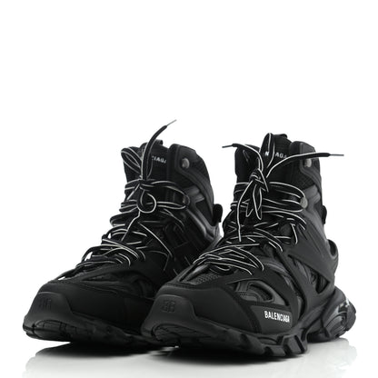Balenciaga Mesh Nylon Mens Track Hike Sneakers 44 Black 3 of 9