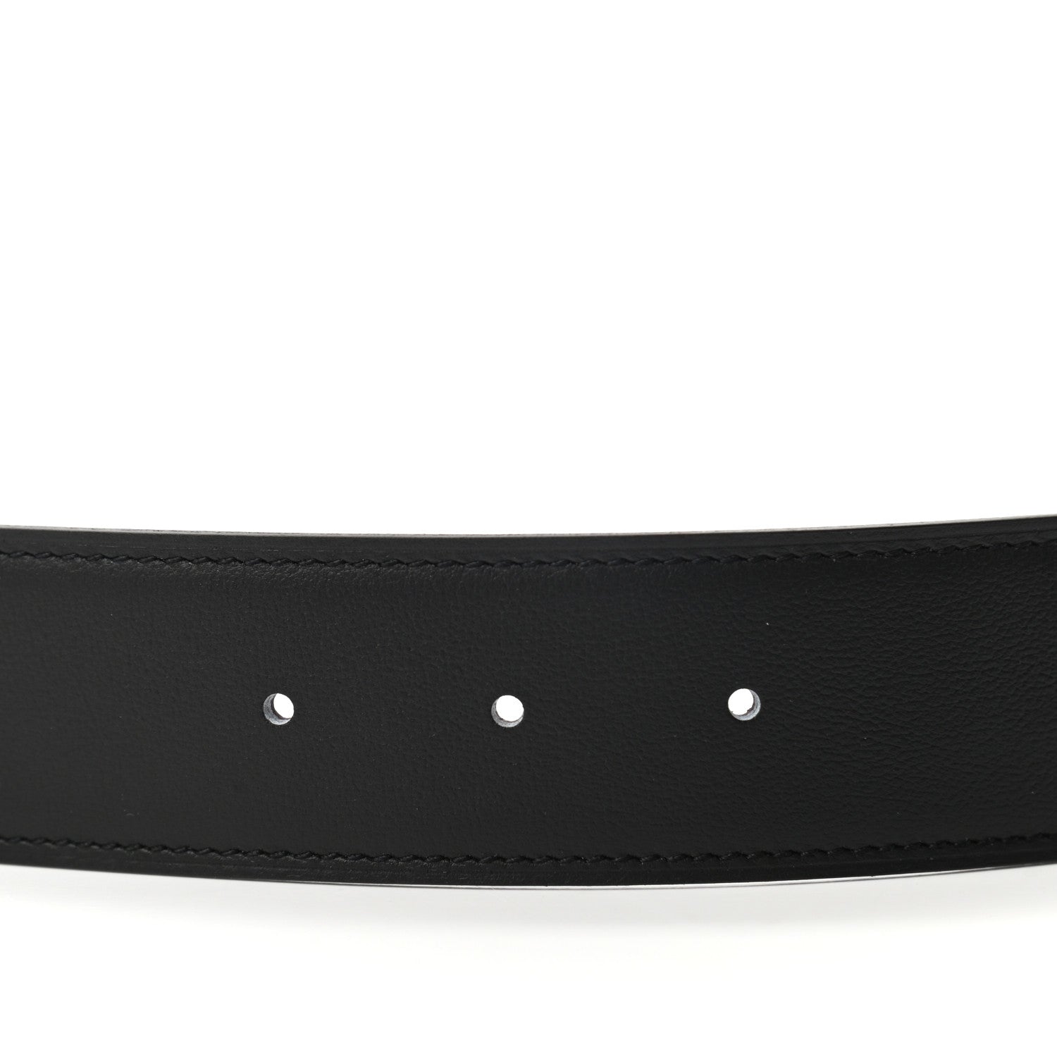 Hermes Box Togo 32mm Belt Strap 95 Black Chocolate 3 of 5