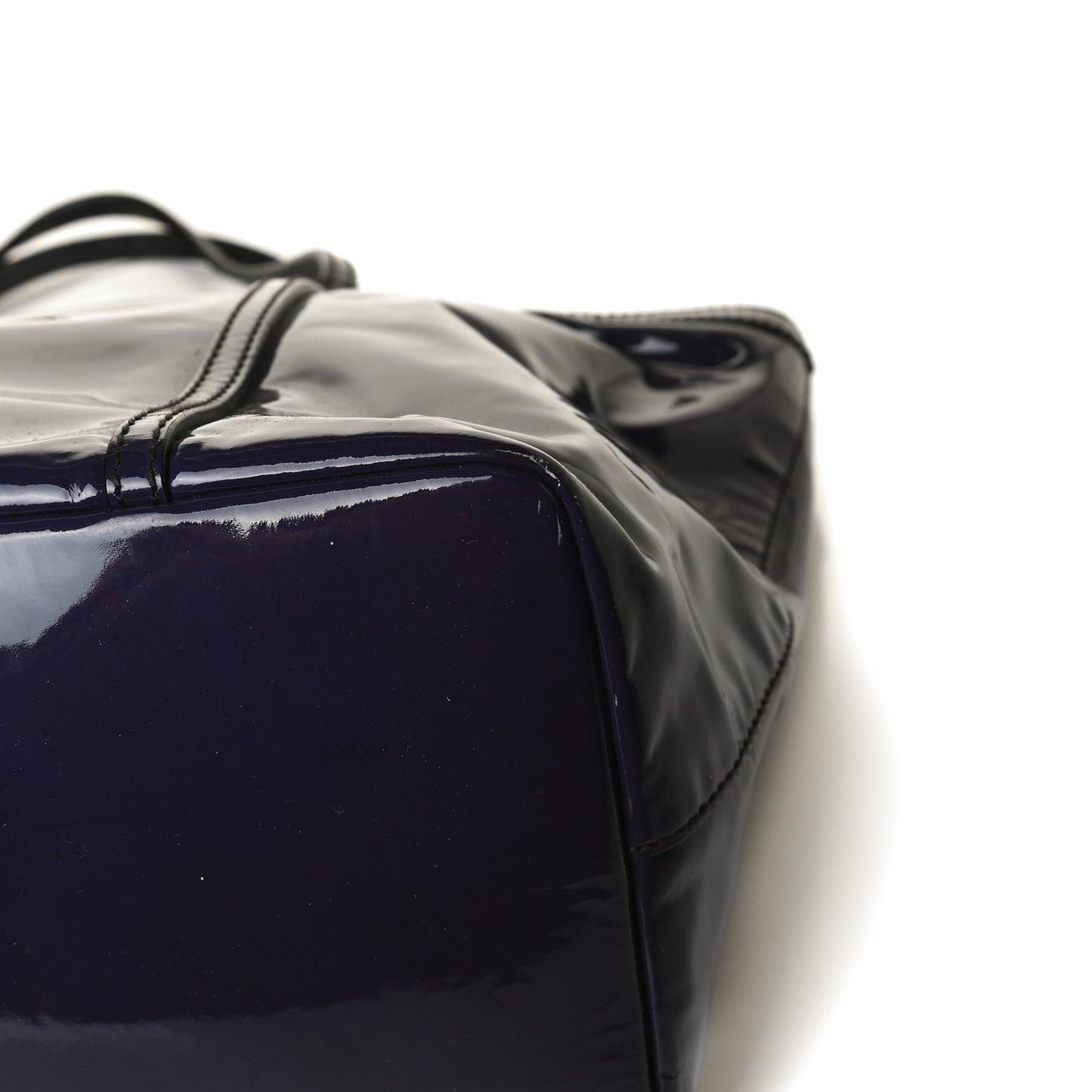 Patent Shopping Tote Purple