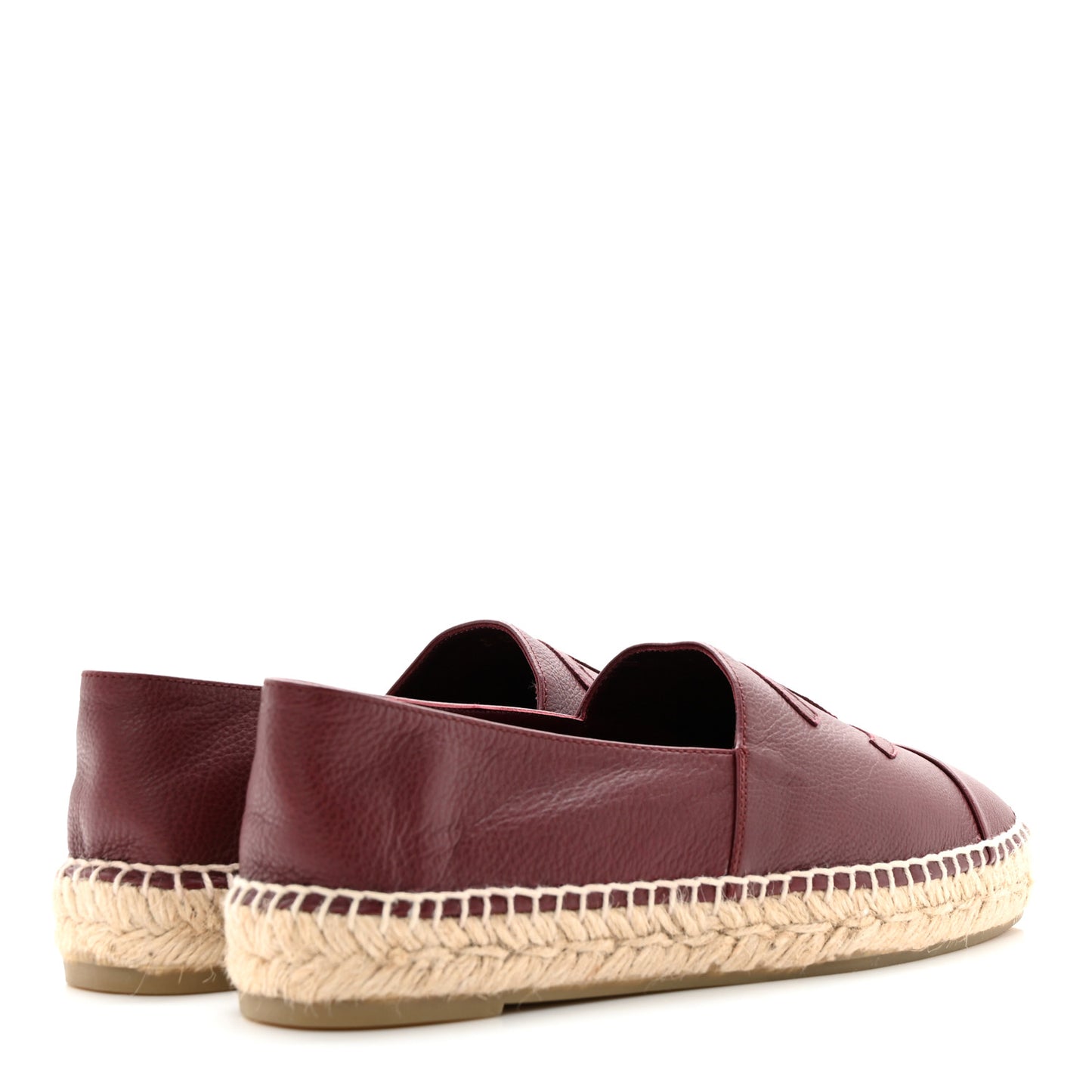 Lambskin CC Espadrilles 39 Burgundy
