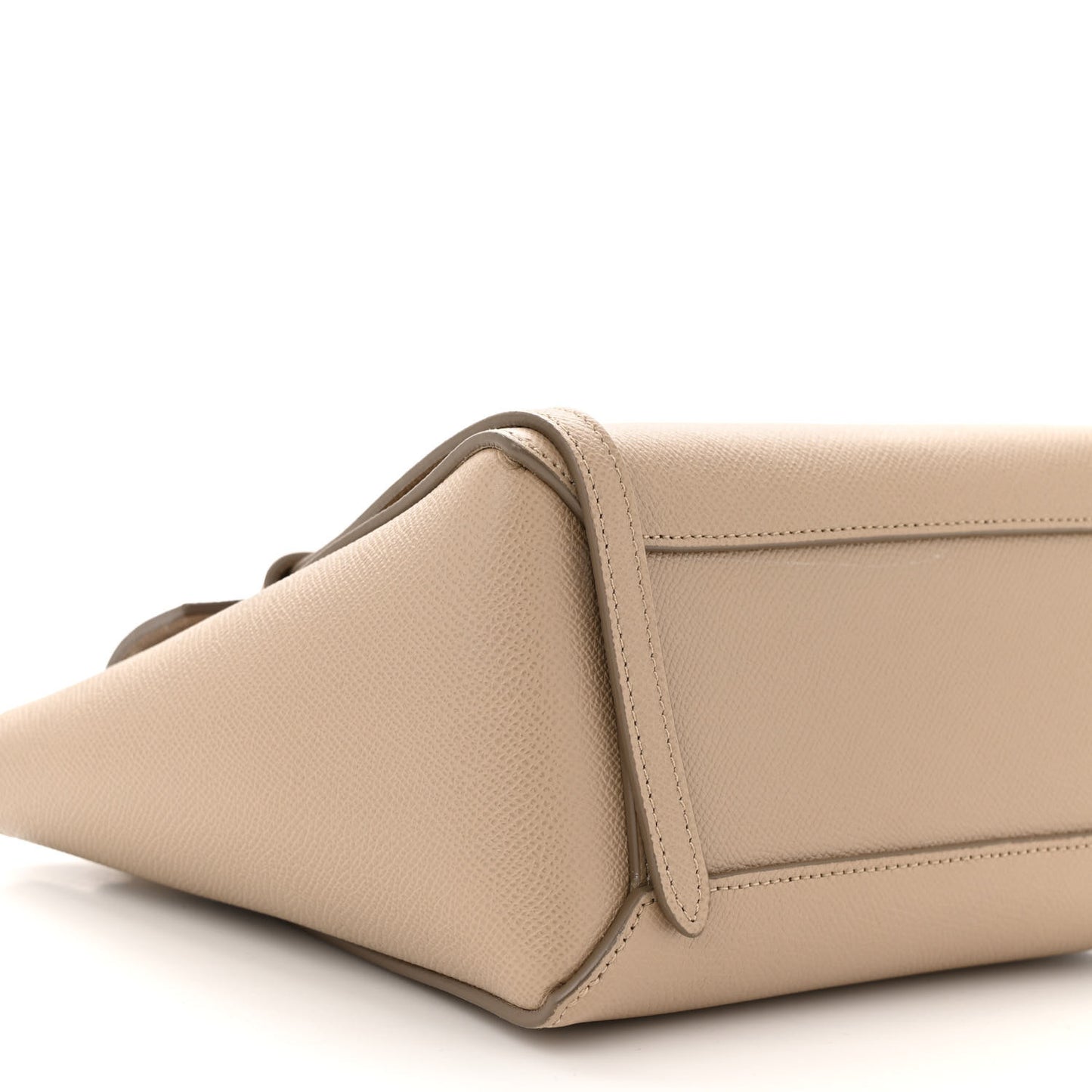 Grained Calfskin Nano Belt Bag Light Taupe