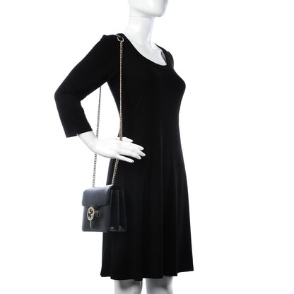 Gucci Dollar Calfskin Small Interlocking G Shoulder Bag Black 2 of 13