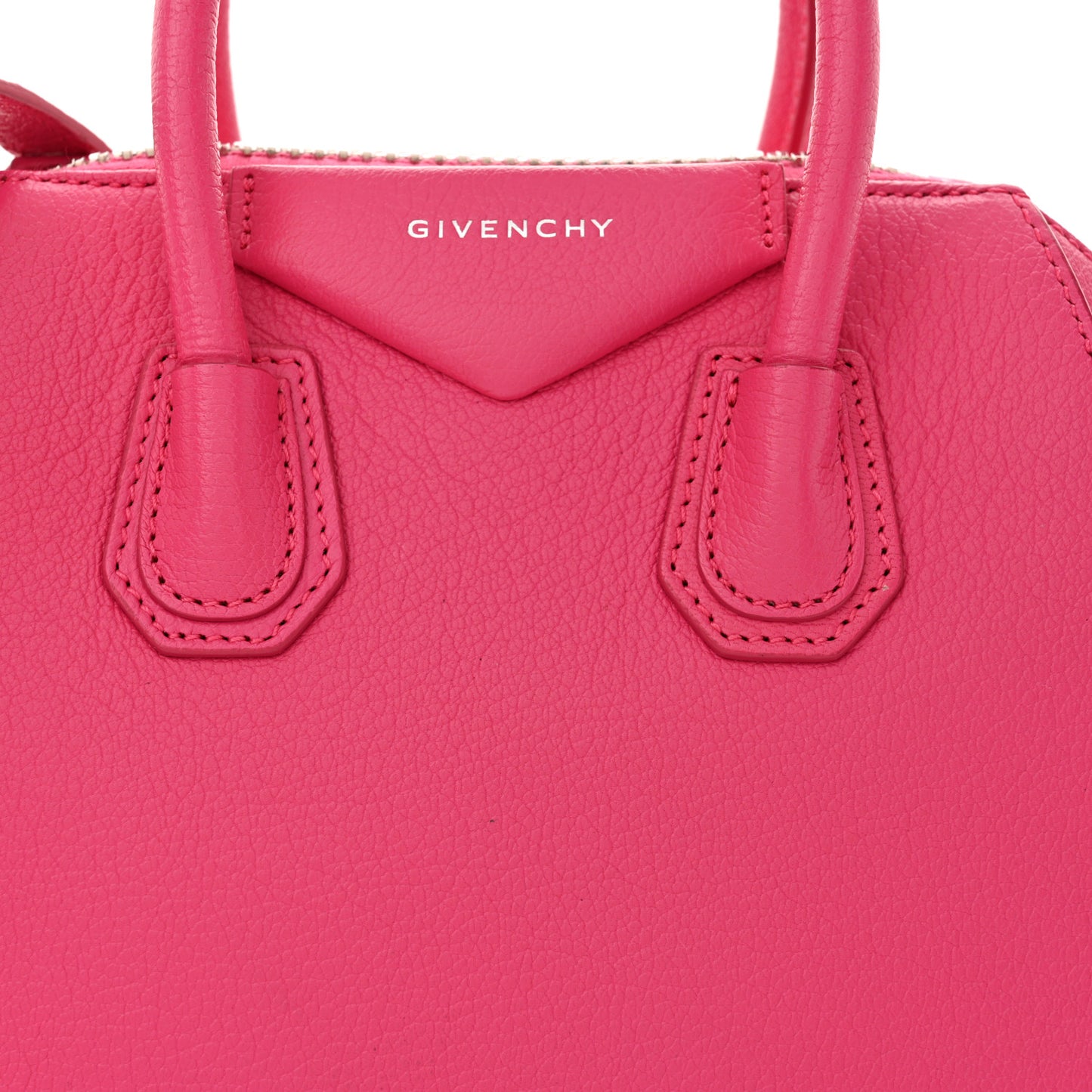 Sugar Goatskin Mini Antigona Neon Pink