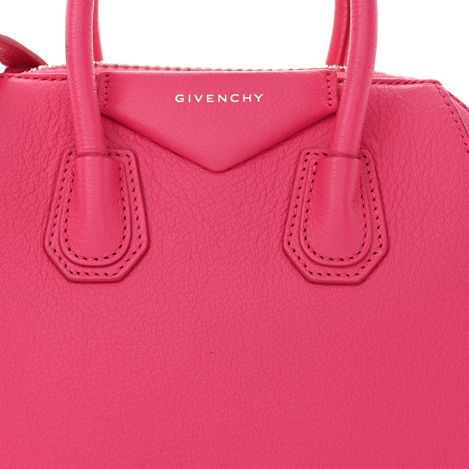 Givenchy Sugar Goatskin Mini Antigona Neon Pink 7 of 10