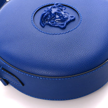 Versace Calfskin La Medusa Round Camera Bag Blue 10 of 13