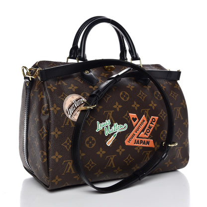 Louis Vuitton Monogram My World Tour Speedy Bandouliere 30 Black 4 of 8