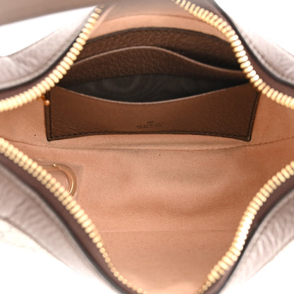 Gucci GG Supreme Monogram Textured Calfskin Web Mini Ophidia Half Moon Hobo Beige Ebony New Acero 5 of 11