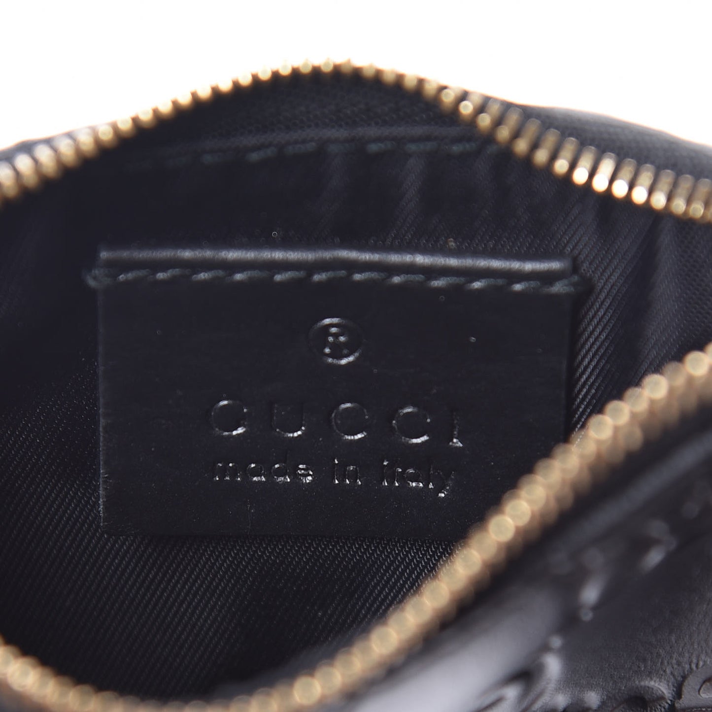 Guccissima Key Case Black