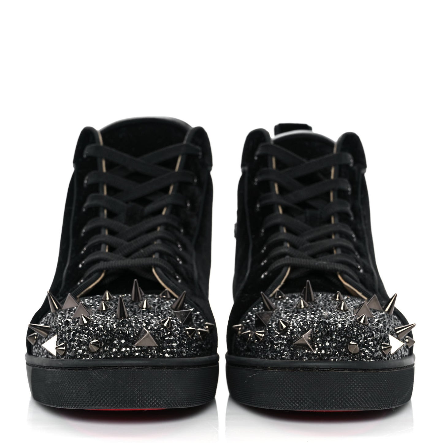 Velvet Lou Pik Pik Flat Spikes Sneakers 43 Black