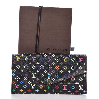 Louis Vuitton Monogram Multicolor Sarah Wallet NM Black Grenade 11 of 11