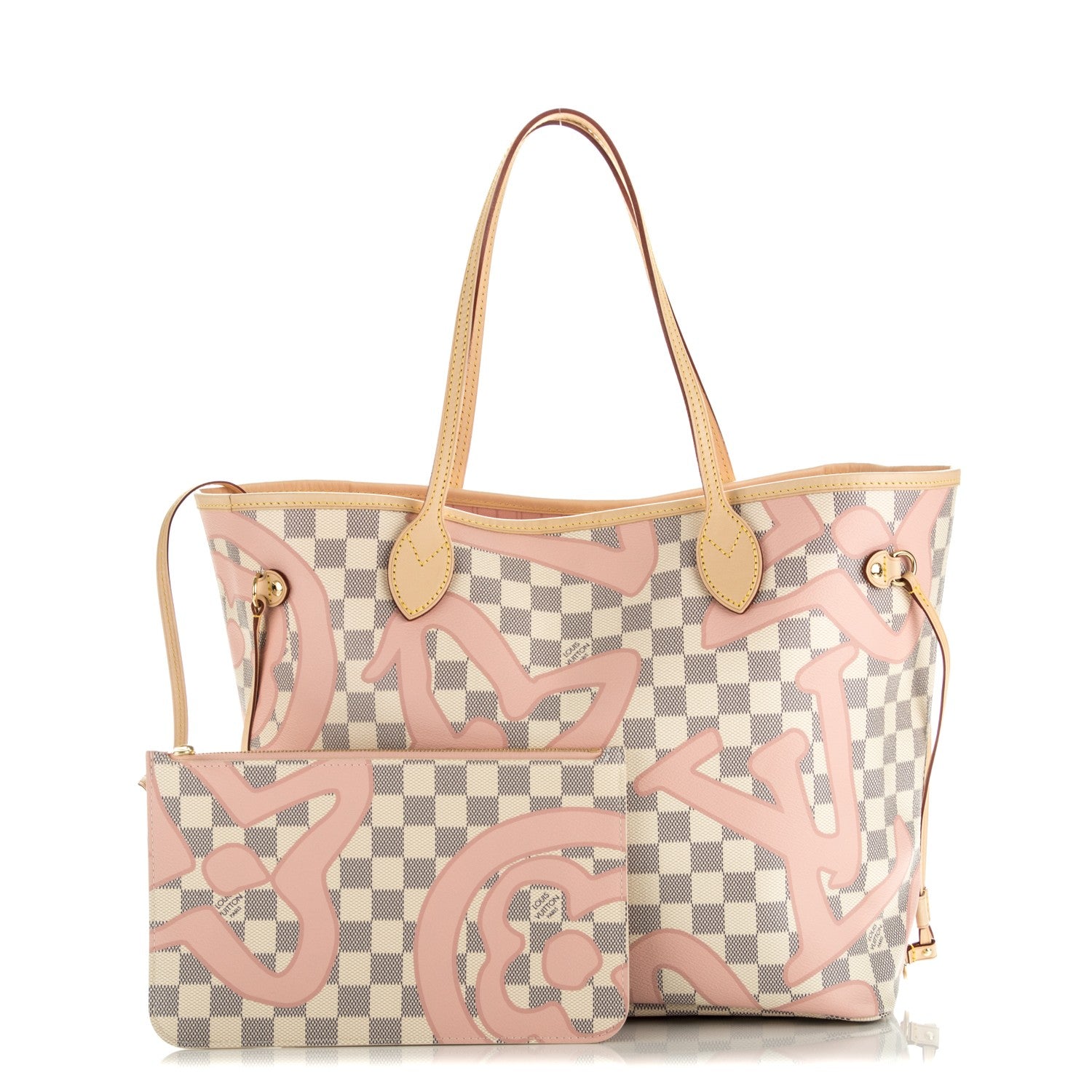 Louis Vuitton Damier Azur Tahitienne Neverfull MM 1 of 9