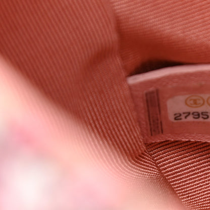 Chanel Tweed Mini Pearl Handle Flap Pink Beige Orange Ecru 7 of 10