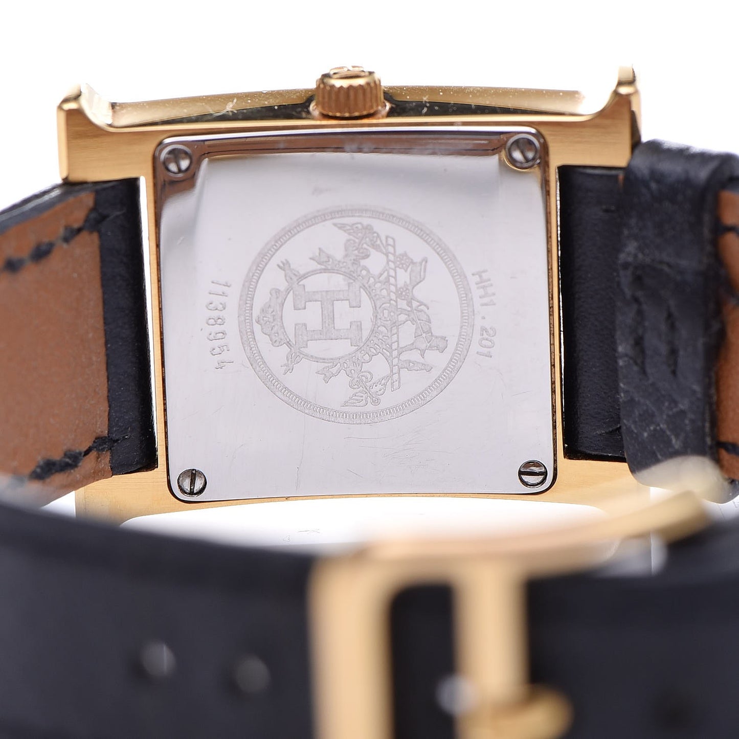 Stainless Steel Courchevel 21mm Heure H Hour Quartz Watch Noir