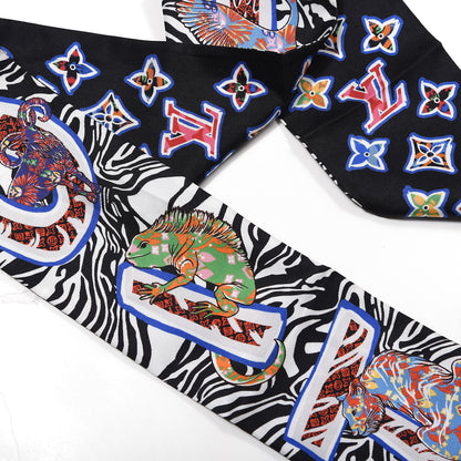 Louis Vuitton Silk Monogram ABC Bandeau Black 5 of 5