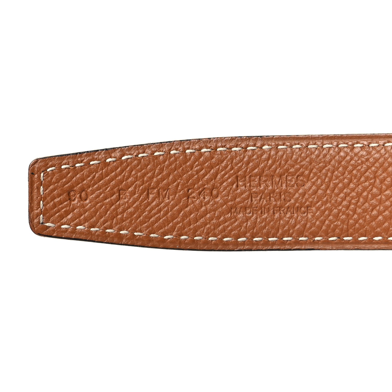 Hermes Swift Epsom 24mm H au Carre Twist Belt 90 36 Black Gold 5 of 7