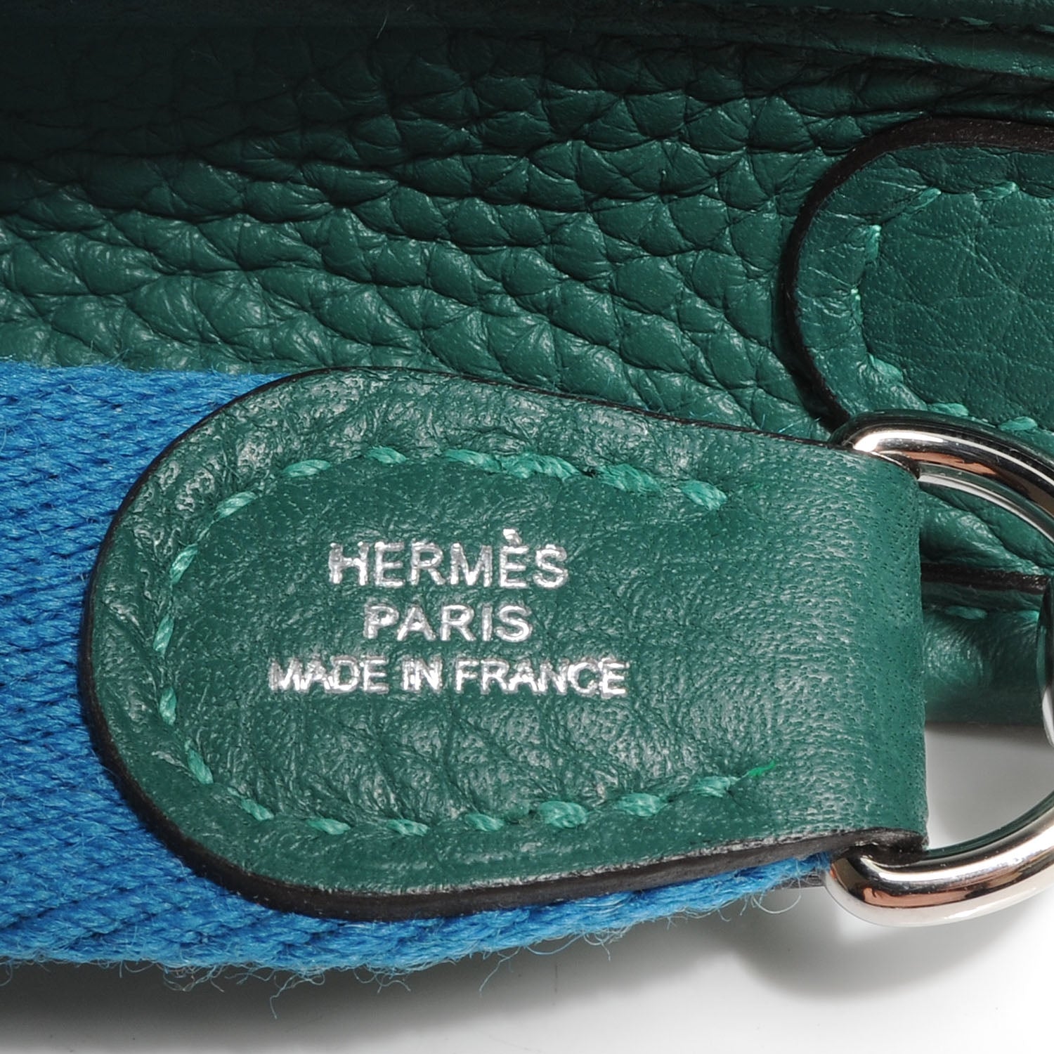 Hermes Taurillon Clemence Evelyne III TPM Malachite 6 of 9