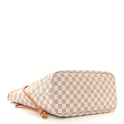 Louis Vuitton Damier Azur Neo Neverfull MM Rose Ballerine 4 of 12